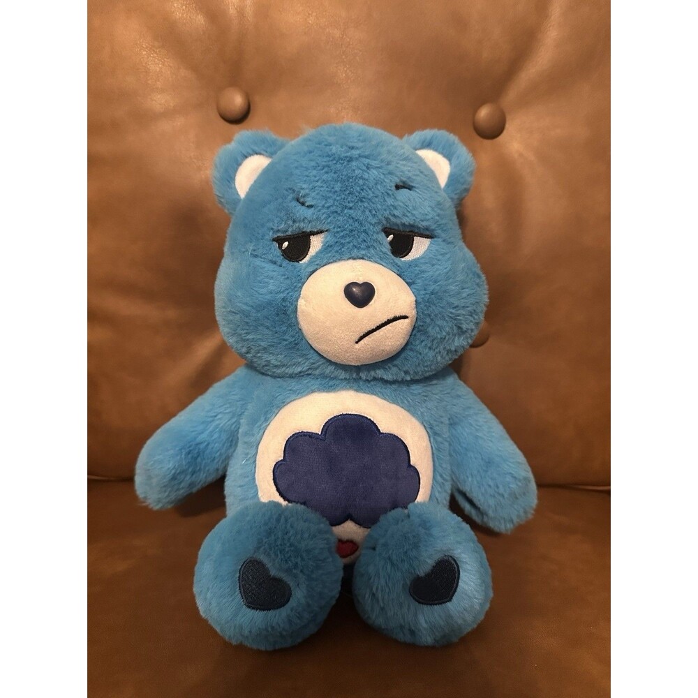 Care Bear Blue Rain Plush GRUMPY Stuffed Animal 2020 EUC P11